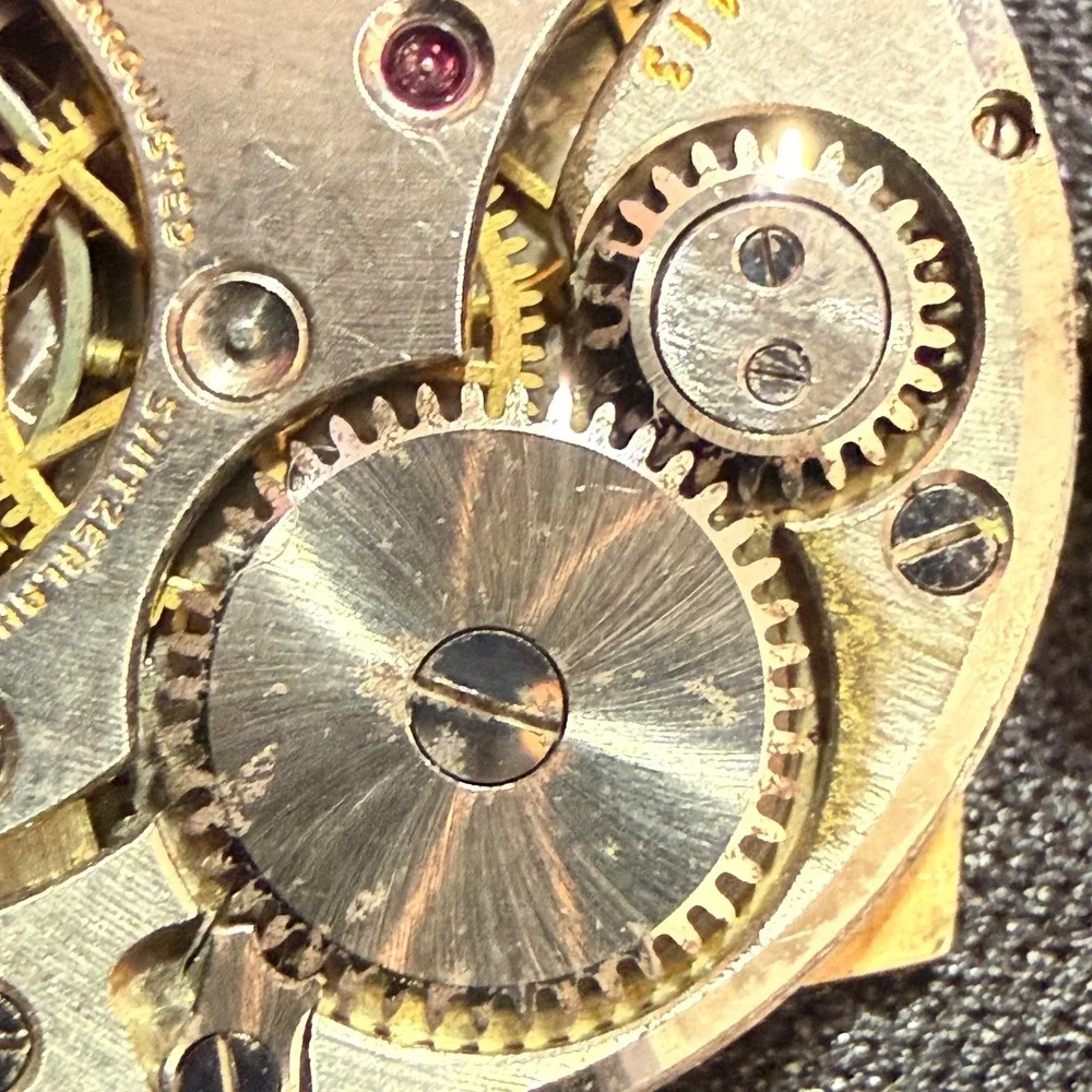 Gruen‎ Vintage Art Deco Square Watch 15J Cal 411C Guildite Parts No Crystal